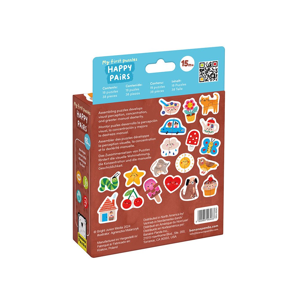 Mes Premiers Puzzles Paires Joyeuses - Banana Panda - myplayground