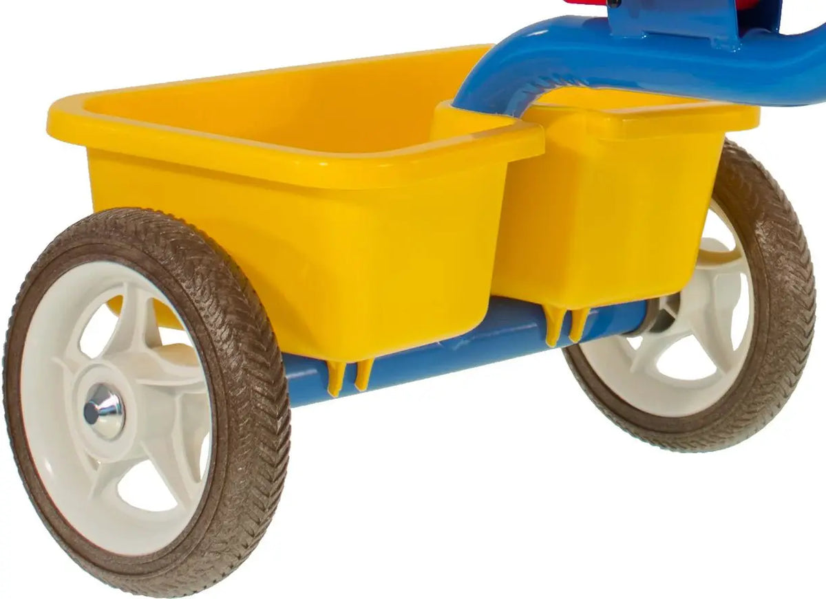 Tricycle Transporter Colorama Bleu Italtrike Pour Enfants 2-5 Ans Châssis Métal Robuste Guidon Chromé by Italtrike