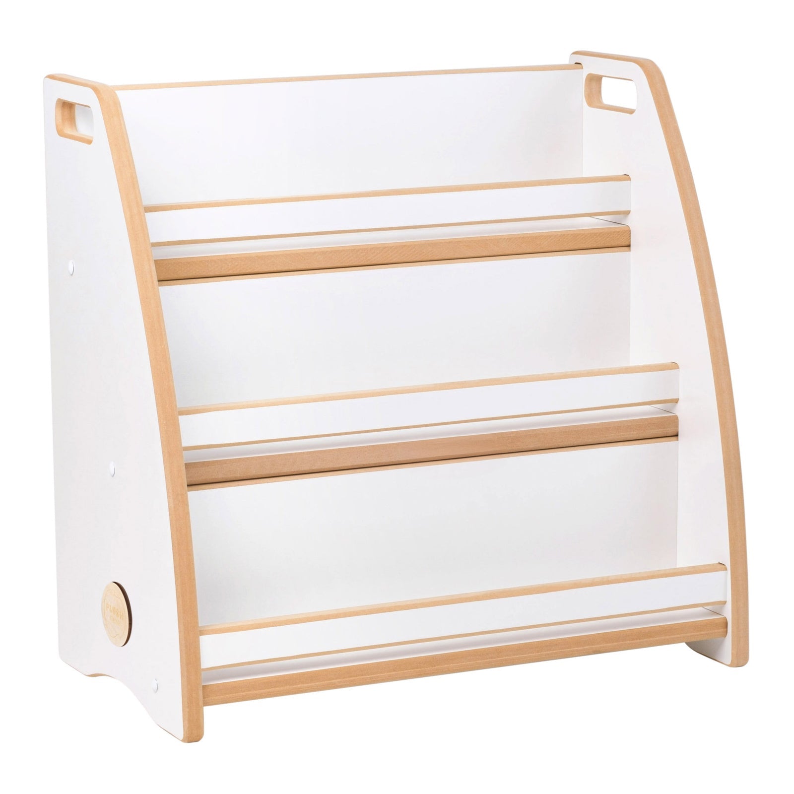 Bibliothèque enfant avec étagère pour salle de jeux et chambre d'enfant - Bois blanc, rangement - Plush nest - myplayground