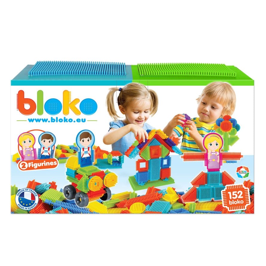 154 Bloko + 2 Plaques + 2 Figurines Famille - Bloko - myplayground