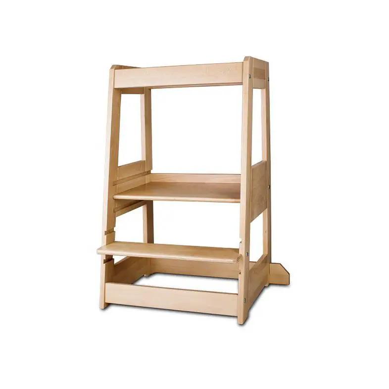 tiSsi® siblings / twin learning tower FELIX, growing with the child, solid beech NATURAL by tiSsi ® Familie beginnt mit uns™