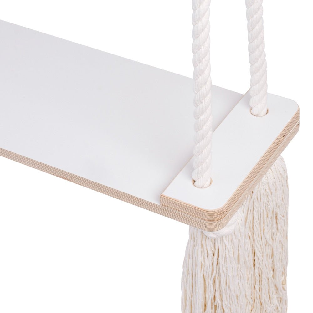 Balançoire d'intérieur plate - Velours côtelé beige premium - Plush Nest - myplayground