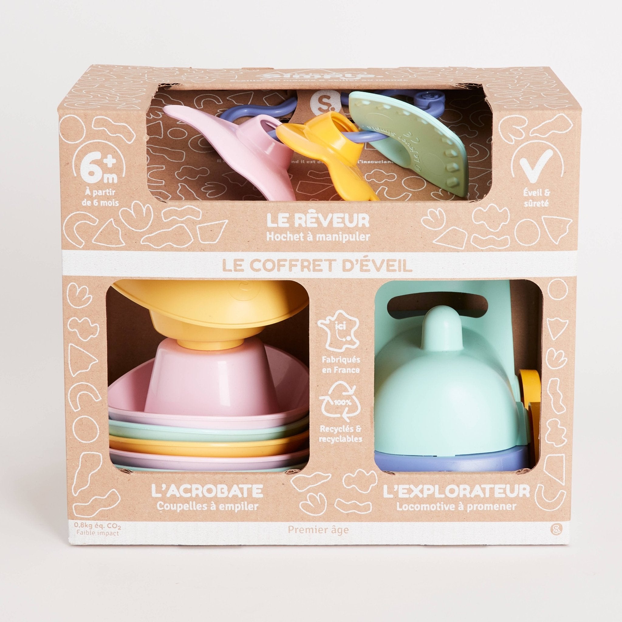 Coffret Eveil - Made in France - 6mois+ - Ecoresponsable - myplayground