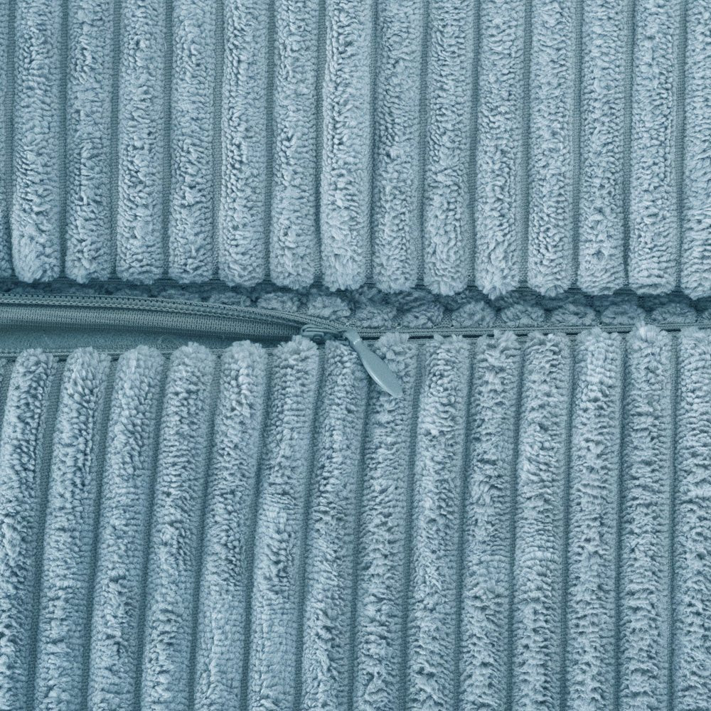 Matelas Foldie large avec appui - tête - Velours côtelé bleu premium - Plush Nest - myplayground