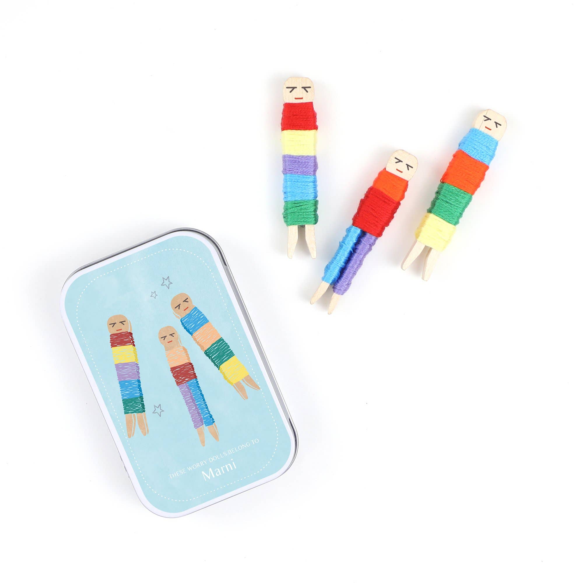 Cadeau artisanal souvenir Worry Dolls - myplayground