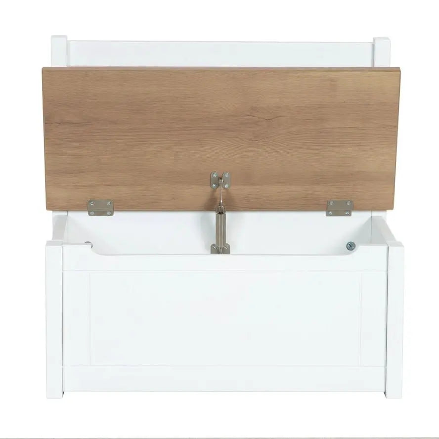 Banc de Coffre Pour Enfants - Coffre à Jouets en Bois Blanc - Roba Kids by ROBA