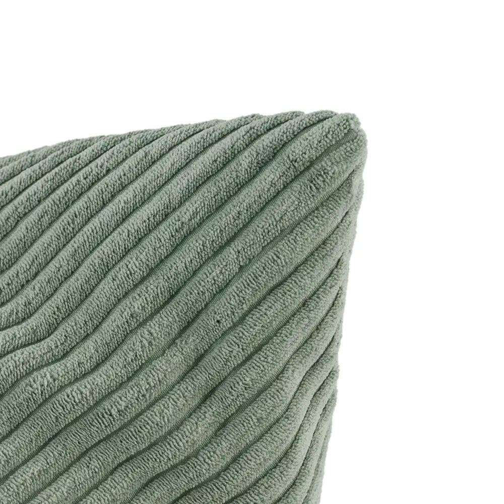 Pouf sac 120x80 cm- pouf en velours côtelé vert premium - Plush Nest by Misioo