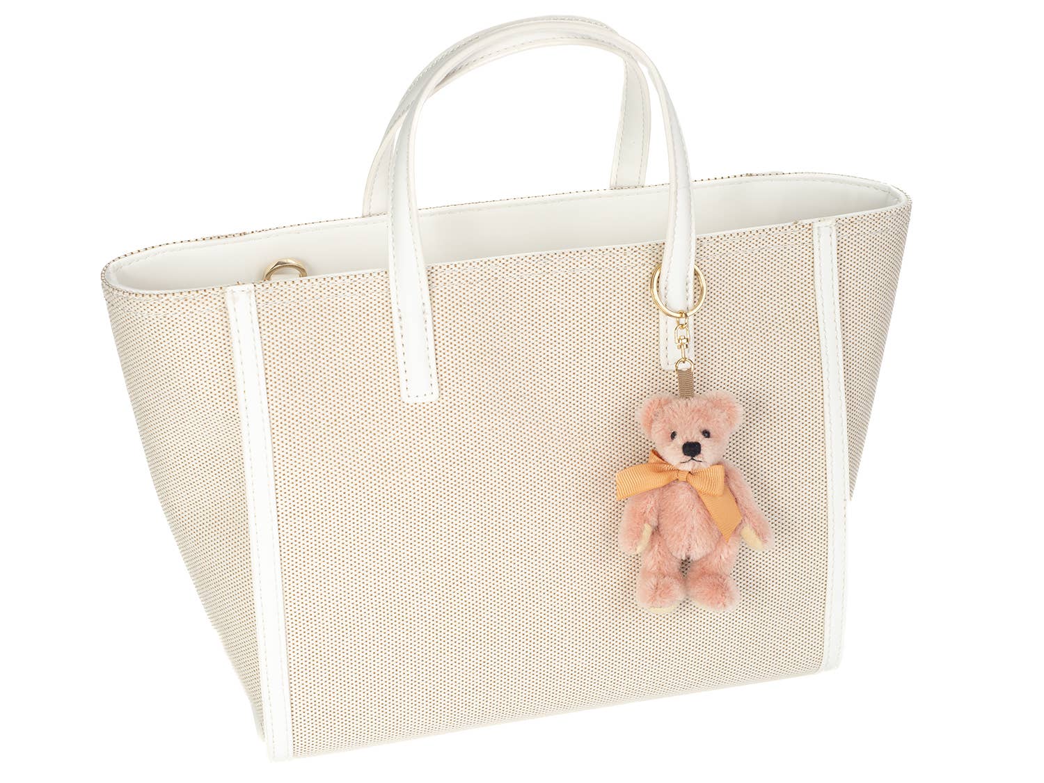 Nounours rose miniature 9 cm - porte - clés illimité - myplayground