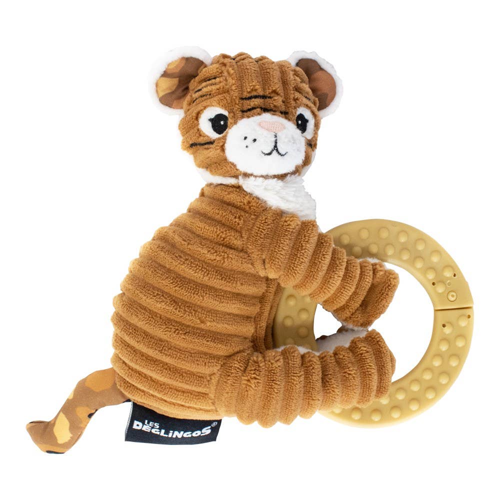 Peluche Speculos le Tigre avec Anneau à Mâcher - Les Déglingos, France - myplayground