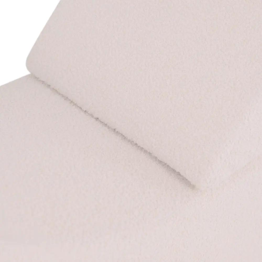 Chaise longue enfant inclinable 145x35x45 cm - peu de mouton crème, confortable – Plush Nest by Misioo