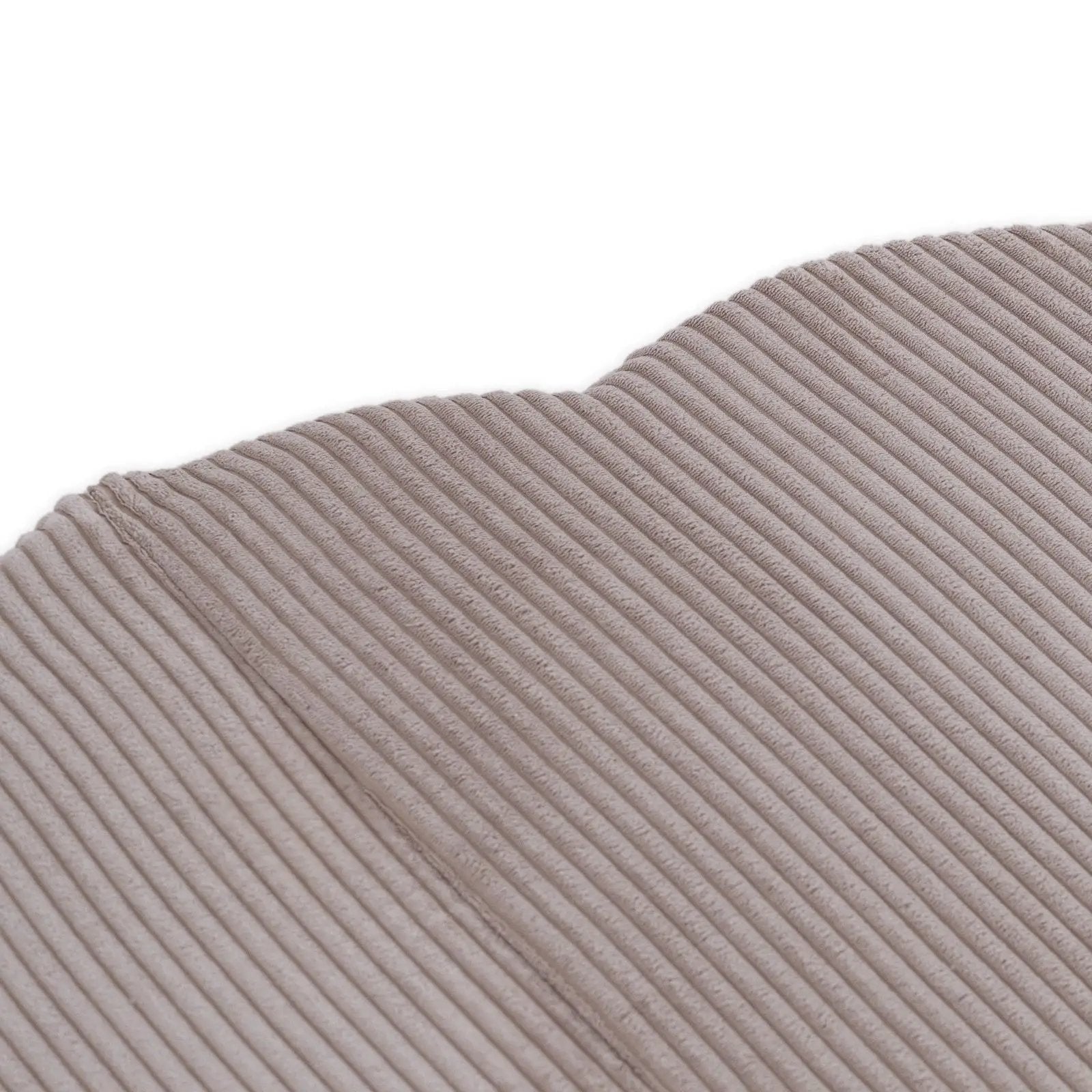 Tapis fleur - 15x115x5 cm, velours côtelé beige moelleux, tapis de jeu - Plush Nest by Misioo