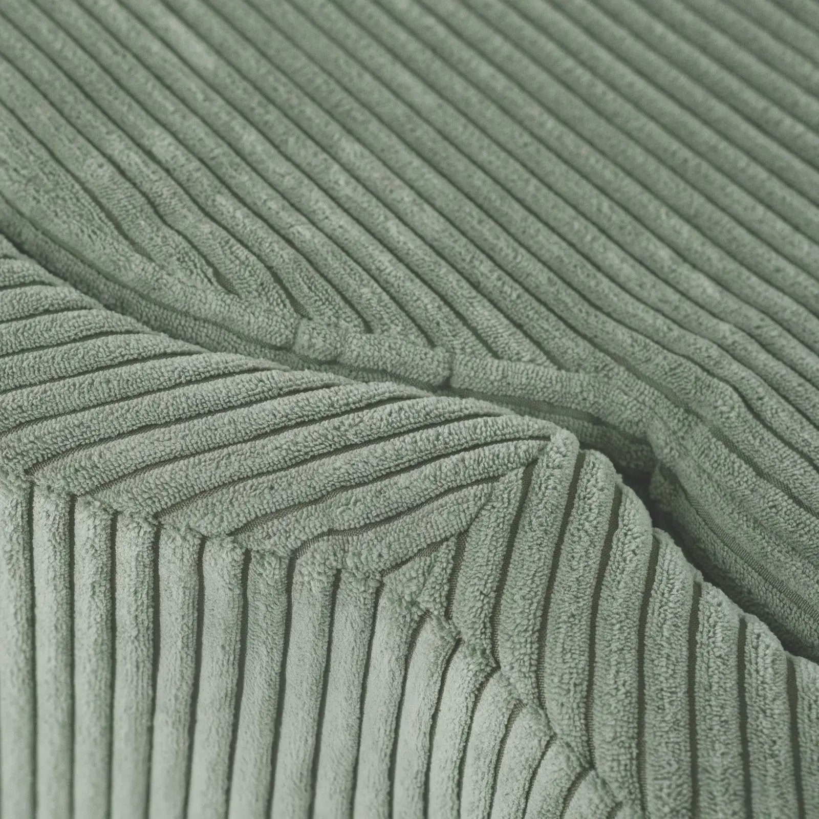 Piscine à balles avec tapis, 95x30, vert, velours côtelé premium, Floral Fun Zone (+ 200 boules perle, perle menthe, argent) - Plush Nest - Misioo by Misioo