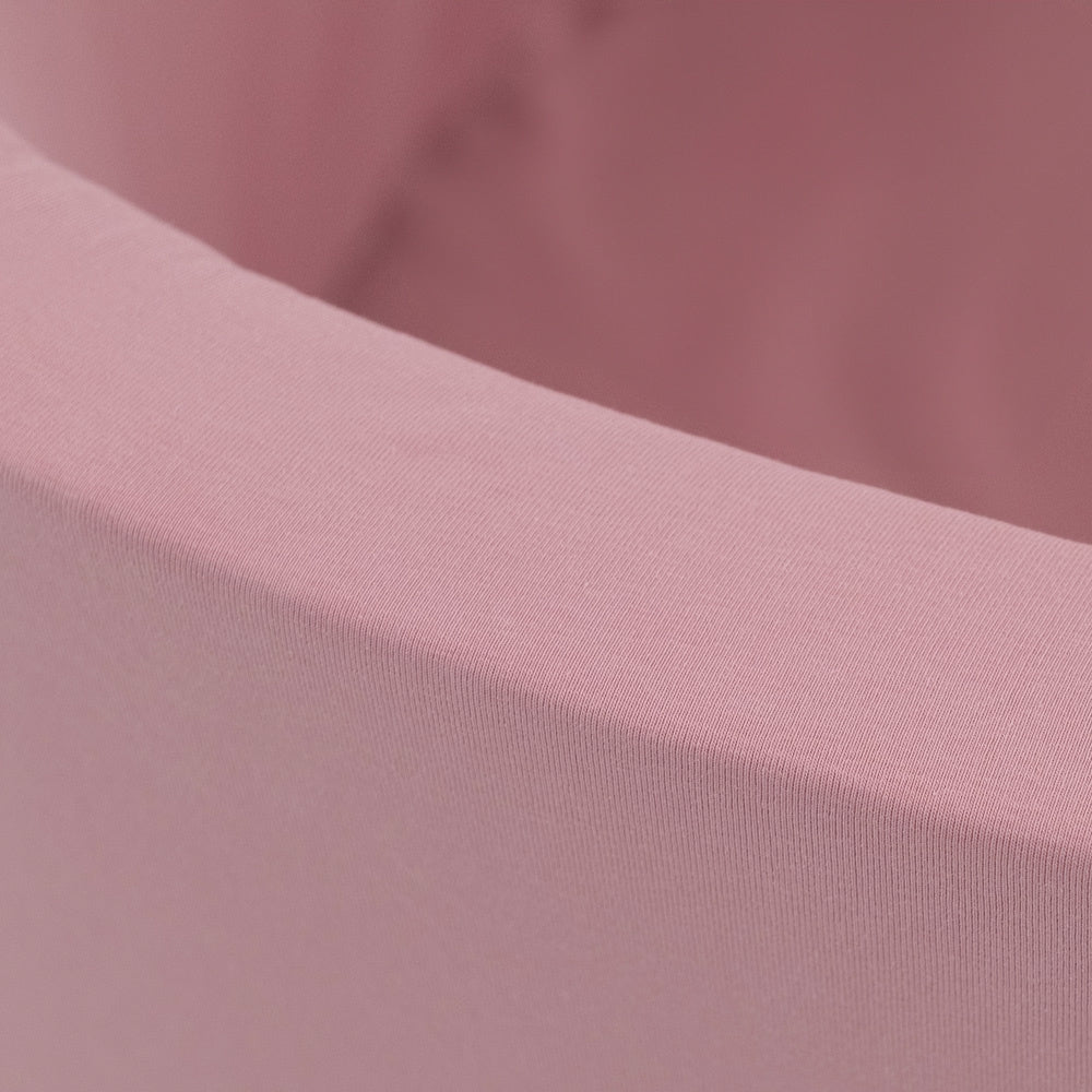 Piscine à balles - ronde 90x30 cm, coton rose - Plush Nest - Misioo - myplayground