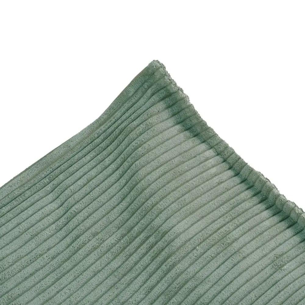 Pouf 60x60 cm - Coussin de sol, velours côtelé vert premium - Plush Nest by Misioo