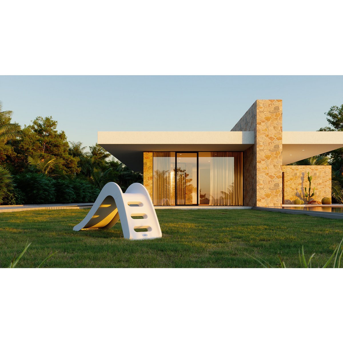 Slide "White Dolphin" - outdoor - myplayground