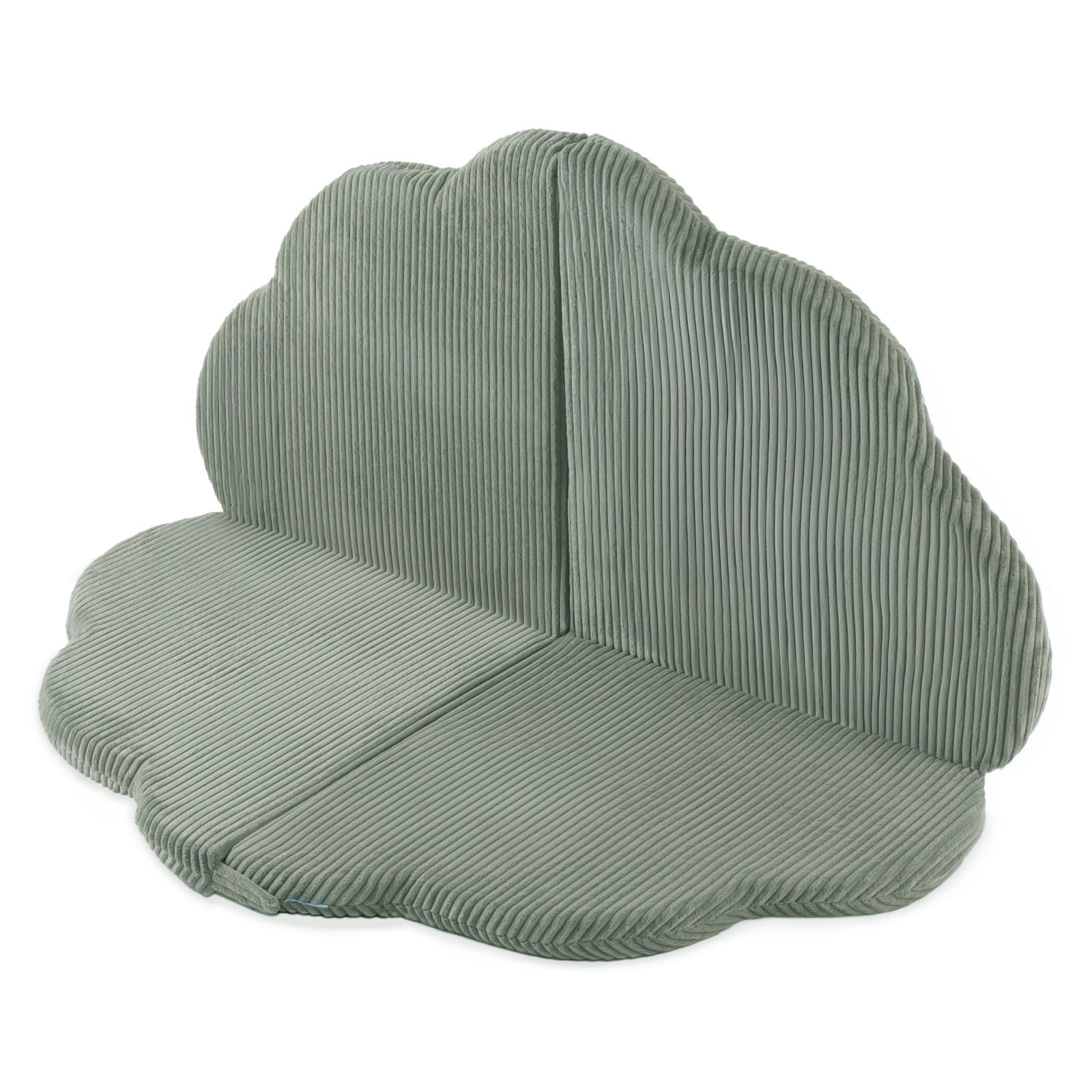 Tapis fleur - 15x115x5 cm, velours côtelé vert moelleux, tapis de jeu - Plush Nest - myplayground