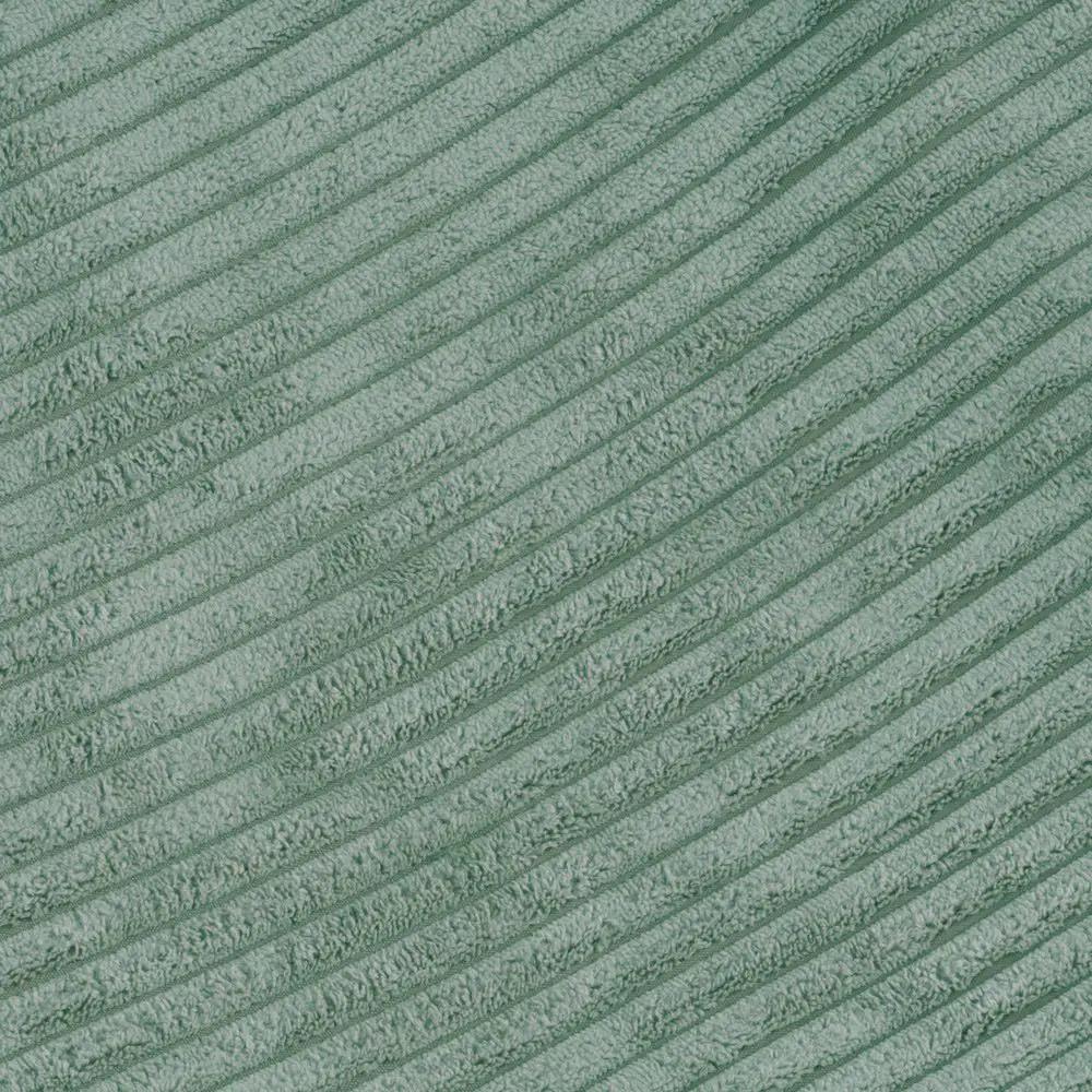 Pouf 60x60 cm - Coussin de sol, velours côtelé vert premium - Plush Nest by Misioo