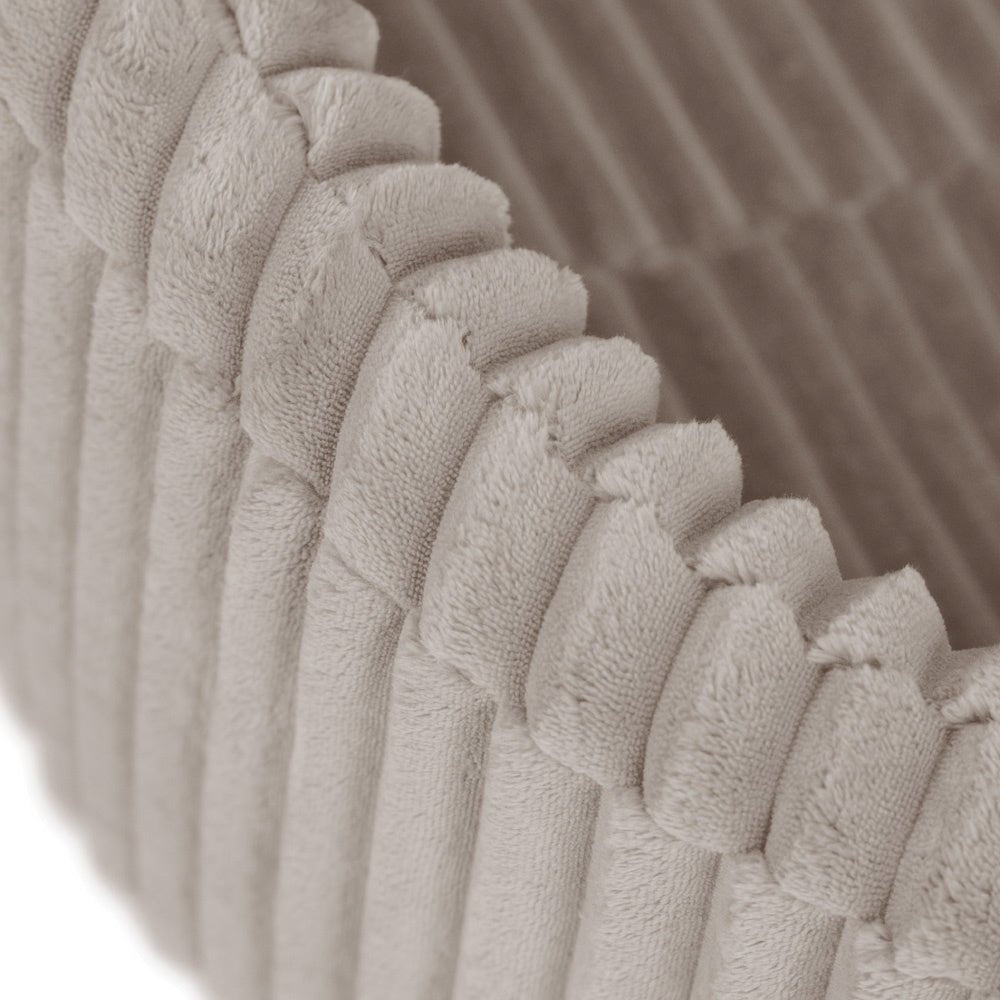 Piscine à balles - ronde 90x30 cm, beige Puffy Lamell (+ 200 boules dorées, perle, transparentes ) – Plush Nest - myplayground