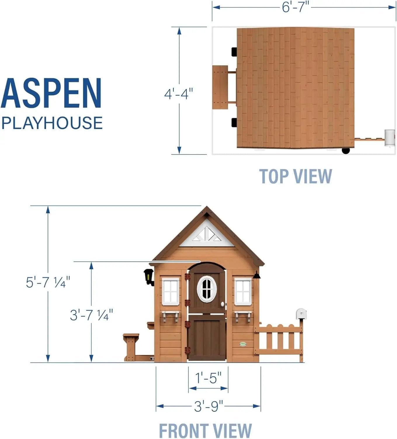 Cedar Wood Kids Outdoor Playhouse Kitchen Accessories by ShipItFurniture