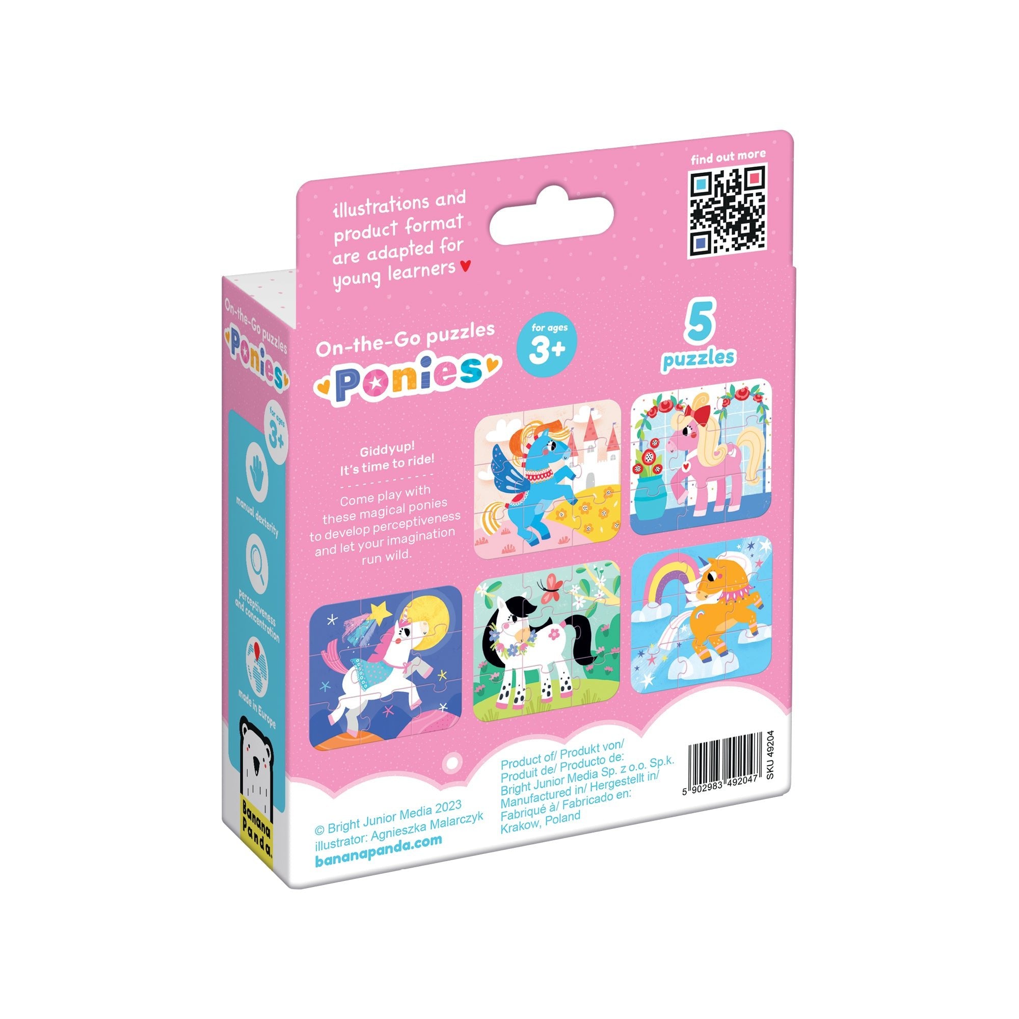 Puzzle de Voyage Ponies - Banana Panda - myplayground