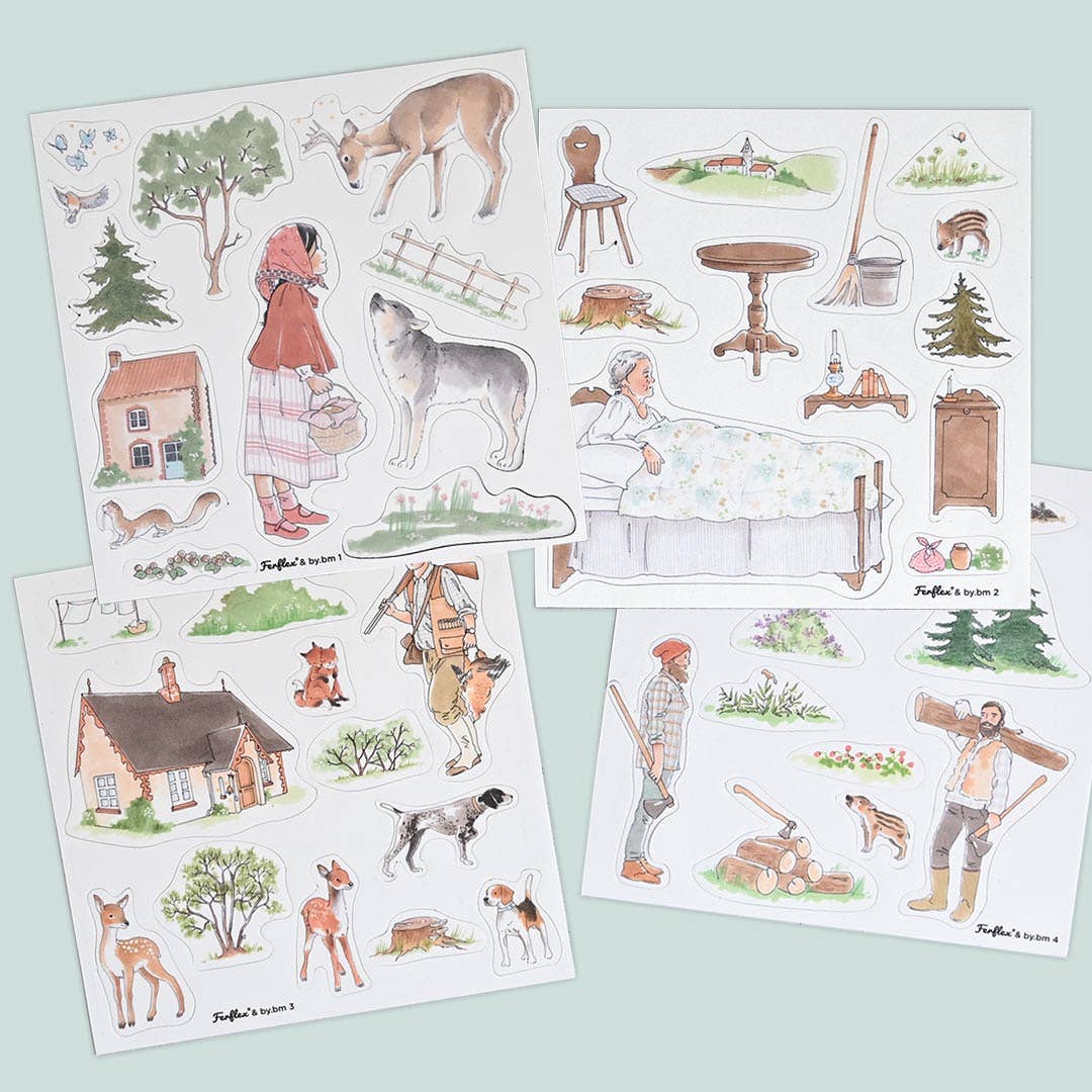 Jeu de magnets - l'histoire du petit chaperon rouge - myplayground