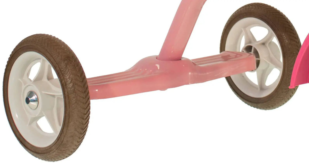 Tricycle Super Touring Rose Italtrike Pour Enfants 2 À 5 Ans Guidon Chromé Châssis Métal Robuste by Italtrike