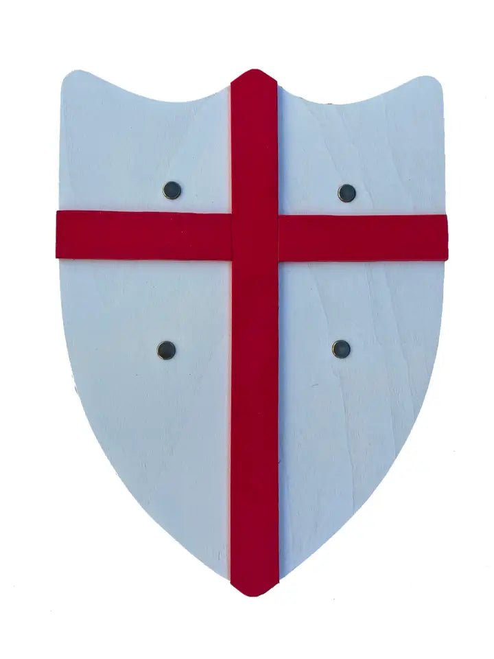BOUCLIER HISTORIK L BLANC AVEC CROIX DE SAINT GEORGE - Jeu de role pour enfants - myplayground