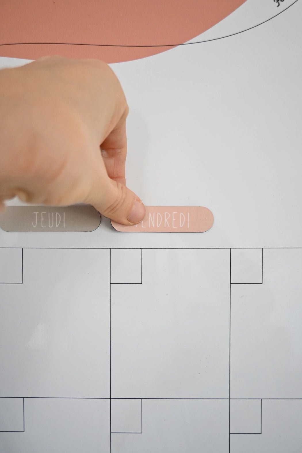 Calendrier mural mensuel magnétique - Le familial - myplayground