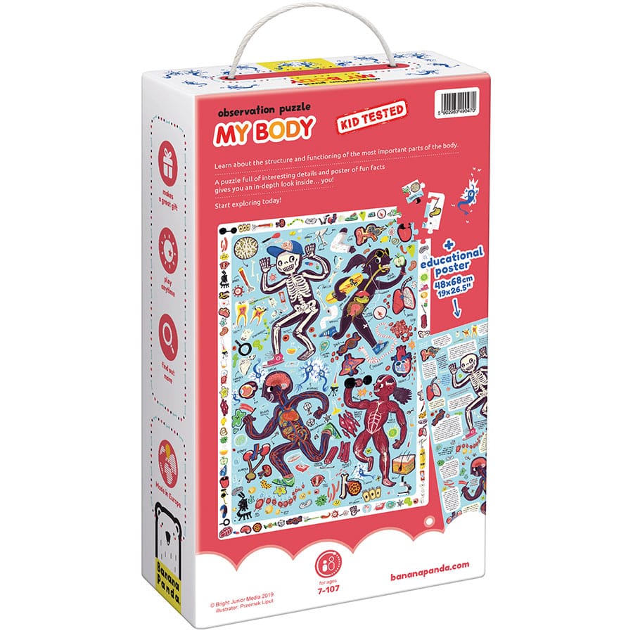 Puzzle d'Observation - Mon Corps - Banana Panda - myplayground