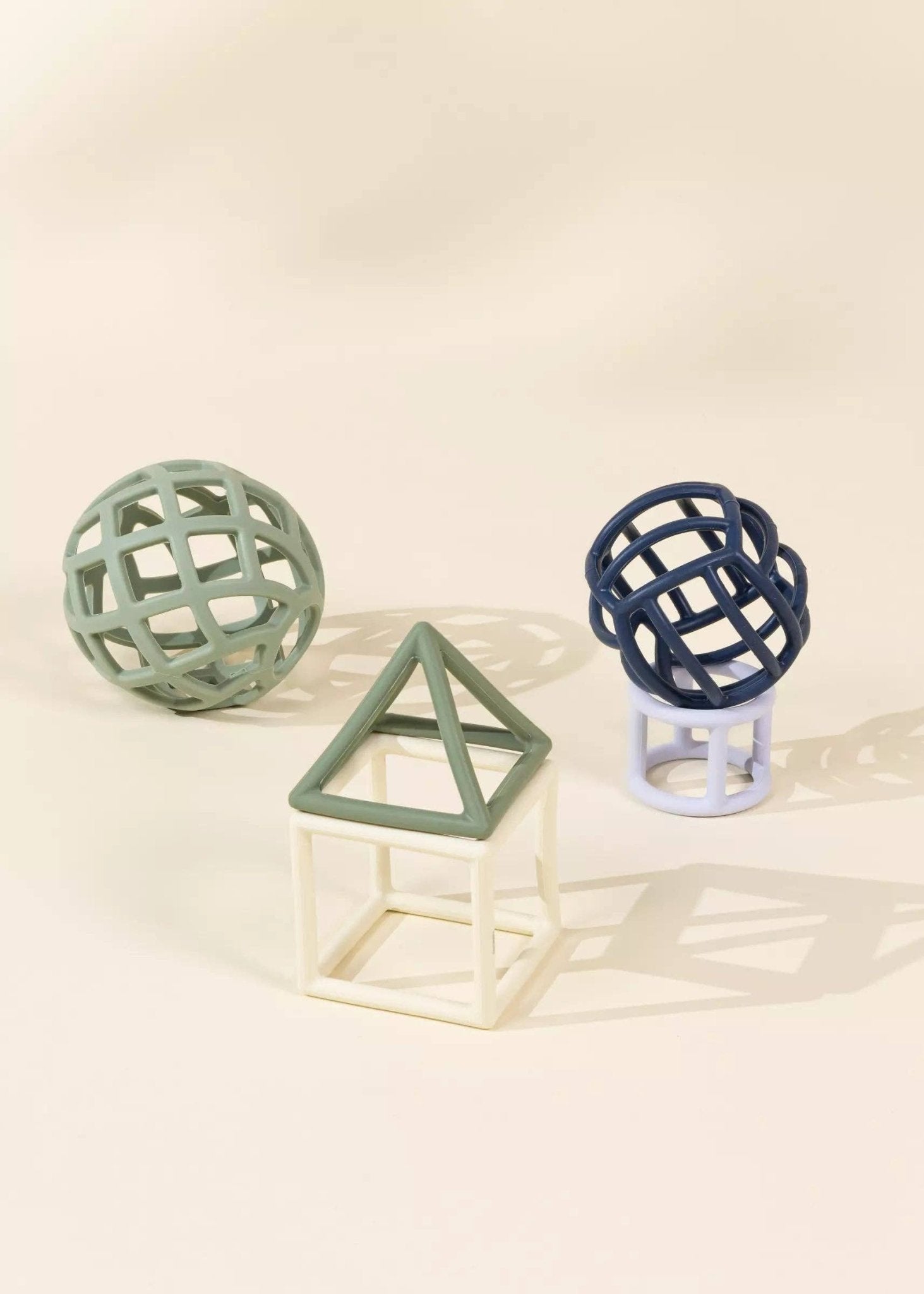 Ensemble de 5 formes géométriques en silicone - Coco Village - myplayground