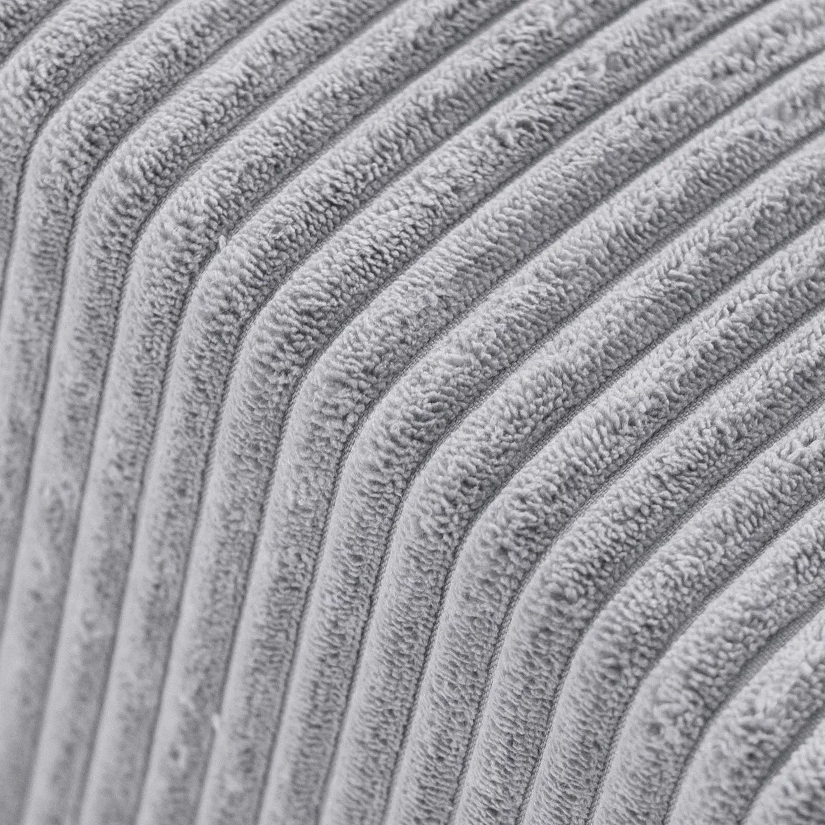 Canapé Foldie avec accoudoirs - Velours côtelé gris premium, confortable - Plush Nest by Misioo