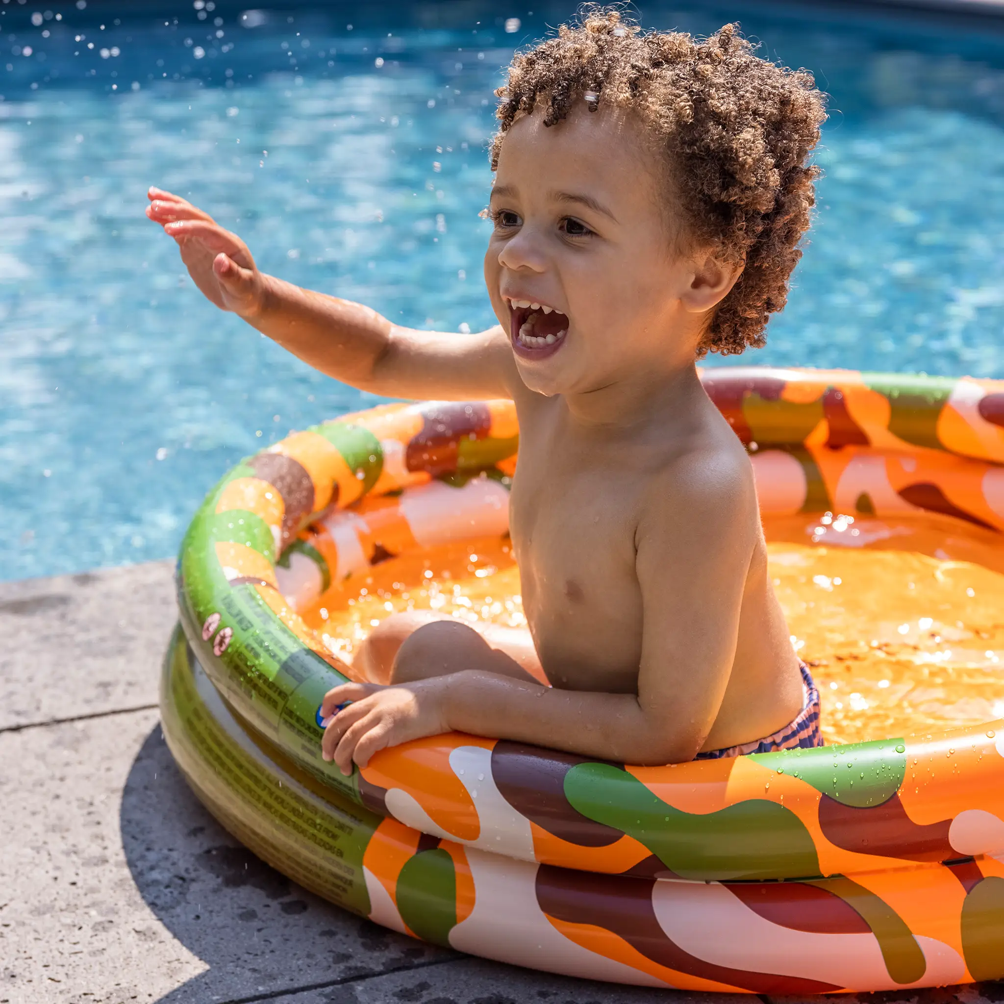 Piscine pour bébé - imprimé Camouflage, 100 cm - Swim Essentials by Swim Essentials