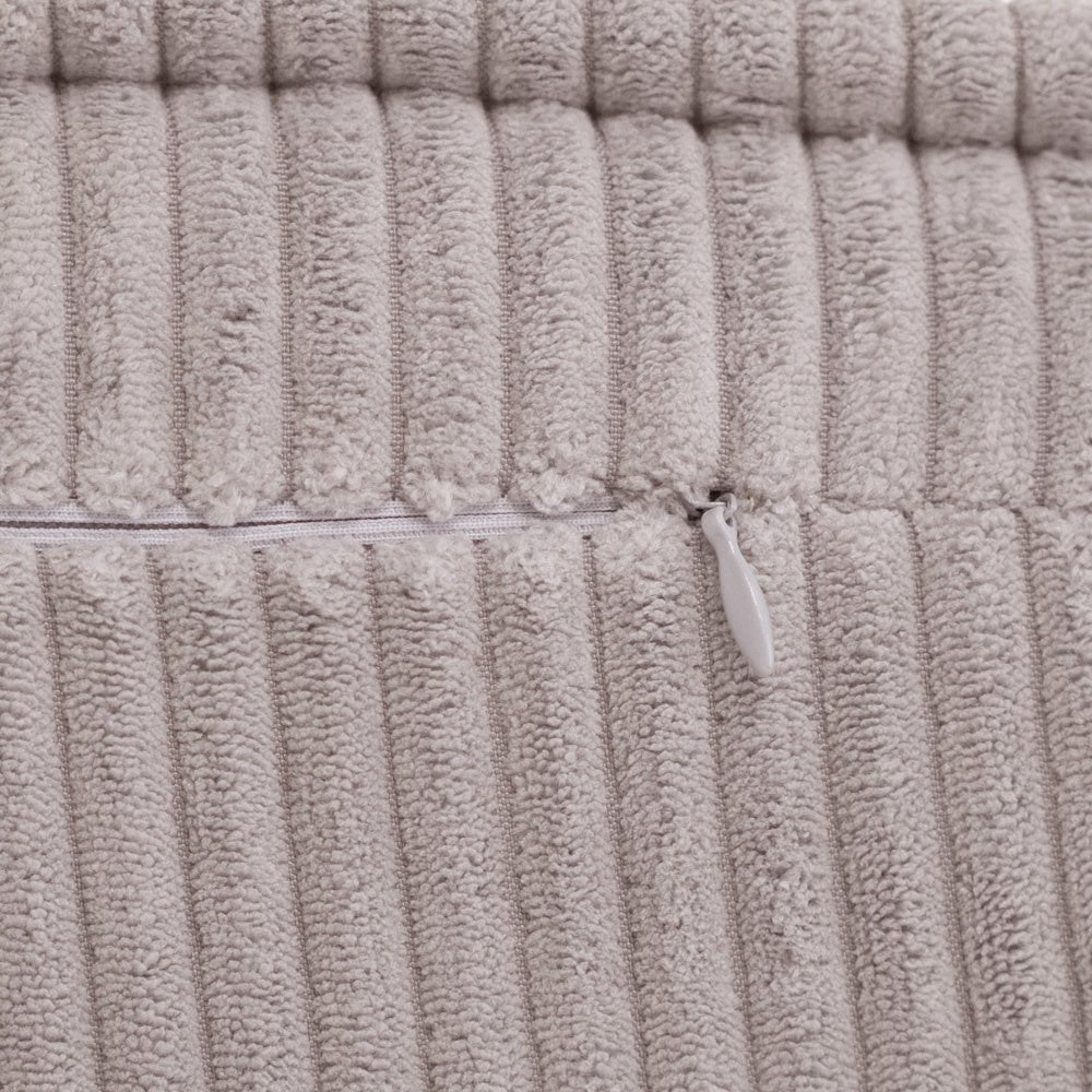 Chaise longue enfant, 150x60x25 cm, velours côtelé beige premium - Plush Nest - myplayground