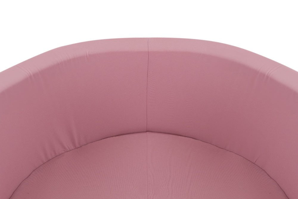 Piscine à balles - ronde 90x30 cm, coton rose - Plush Nest - Misioo - myplayground