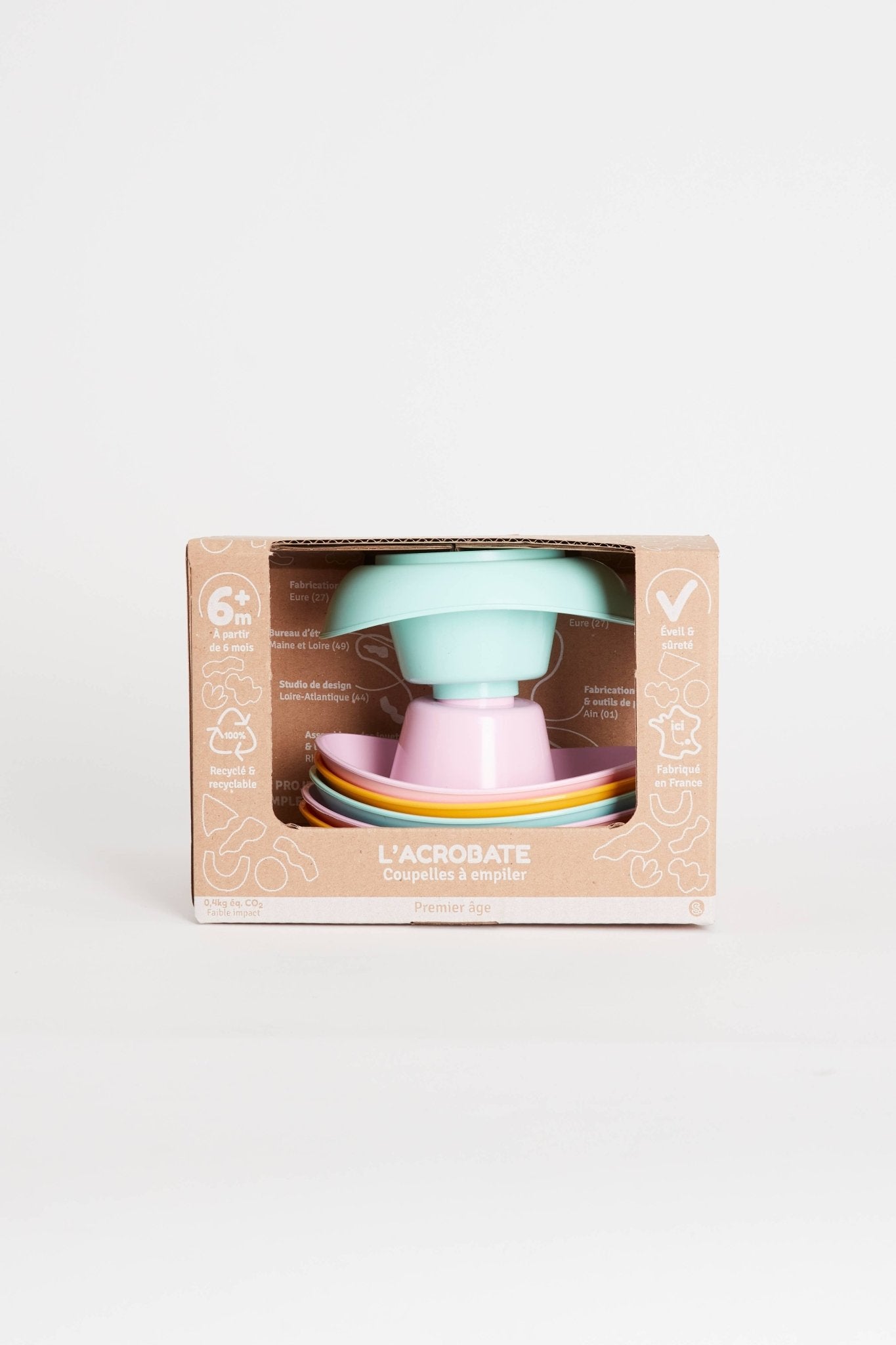 Coupelles à empiler Made in France - Jouet de bain - 6mois+ - myplayground