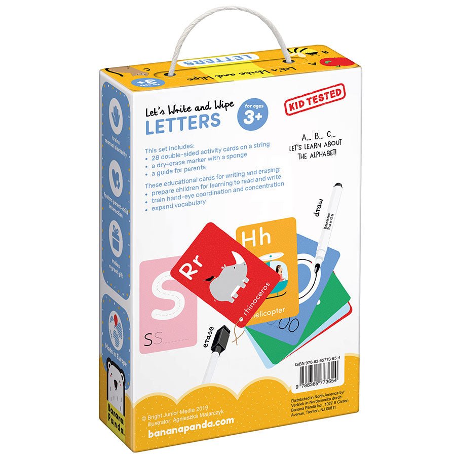 Écrire et Effacer - Lettres - Banana Panda - myplayground