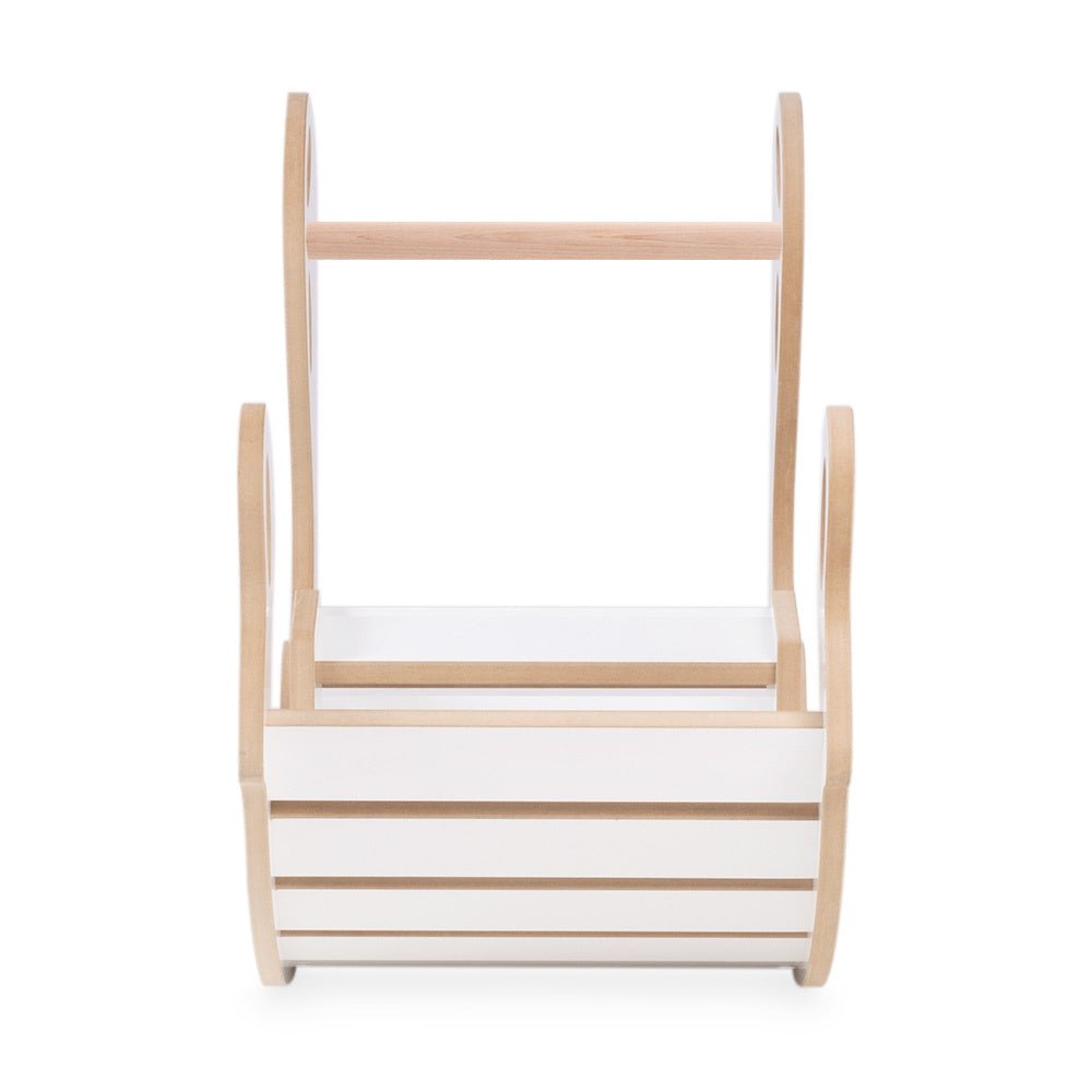 Bascule avec banc pour enfants - Bois blanc, bascule en bois, jouet à bascule - Plush Nest - myplayground