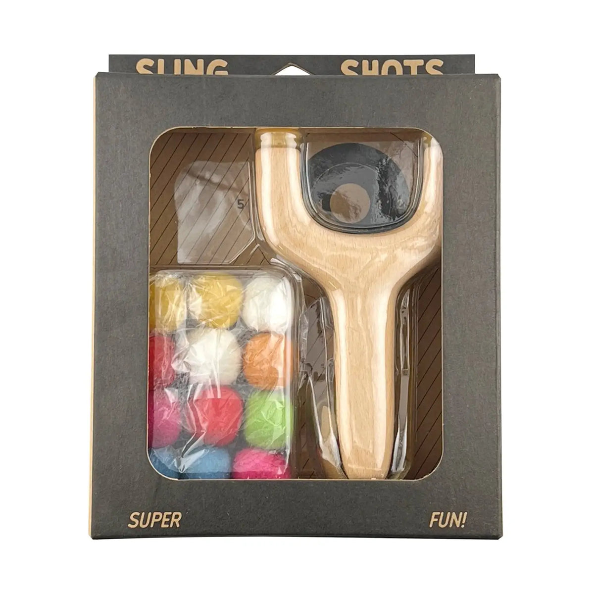 Slingshot Trouble Maker + munitions en feutre - Jeu de motricité pour enfant ( 5 ans et + ) by Hella Slingshots