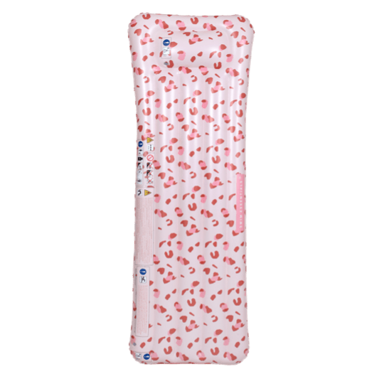 Matelas gonflable imprimé léopard - rose clair, bouée - Swim Essentials - myplayground