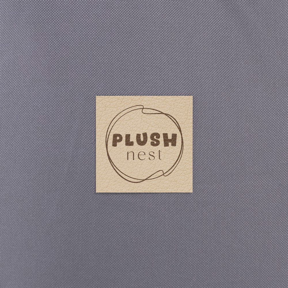 Piscine à balles extérieure - ronde 90x30 cm, grise imperméable ( 200 balles argent, bleu)– Plush Nest - myplayground