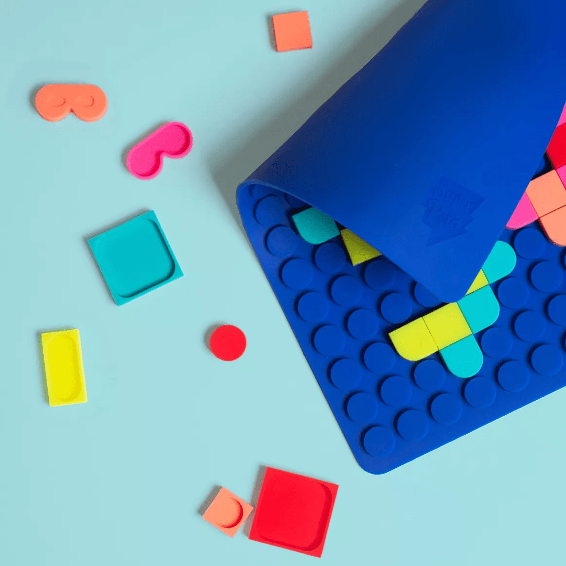 Slipop mosaïques à clipser - mosaic art - creations colorees à l'infini bleu - Superpetit - myplayground