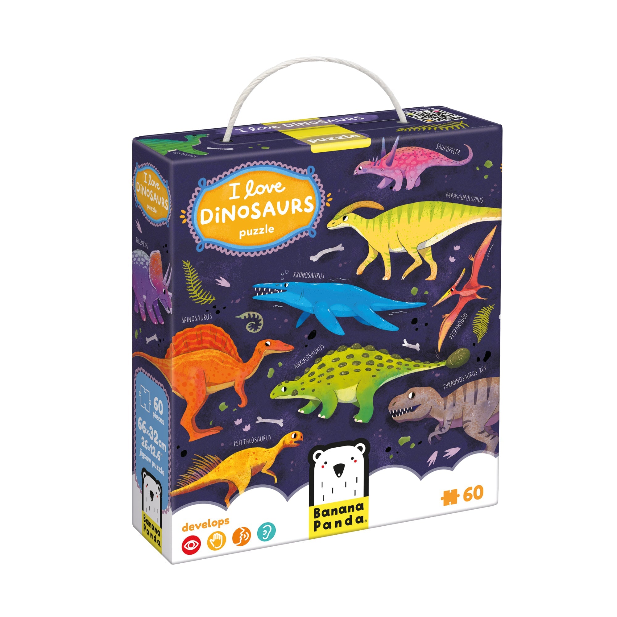 Puzzle J'aime les Dinosaures - Banana Panda - myplayground