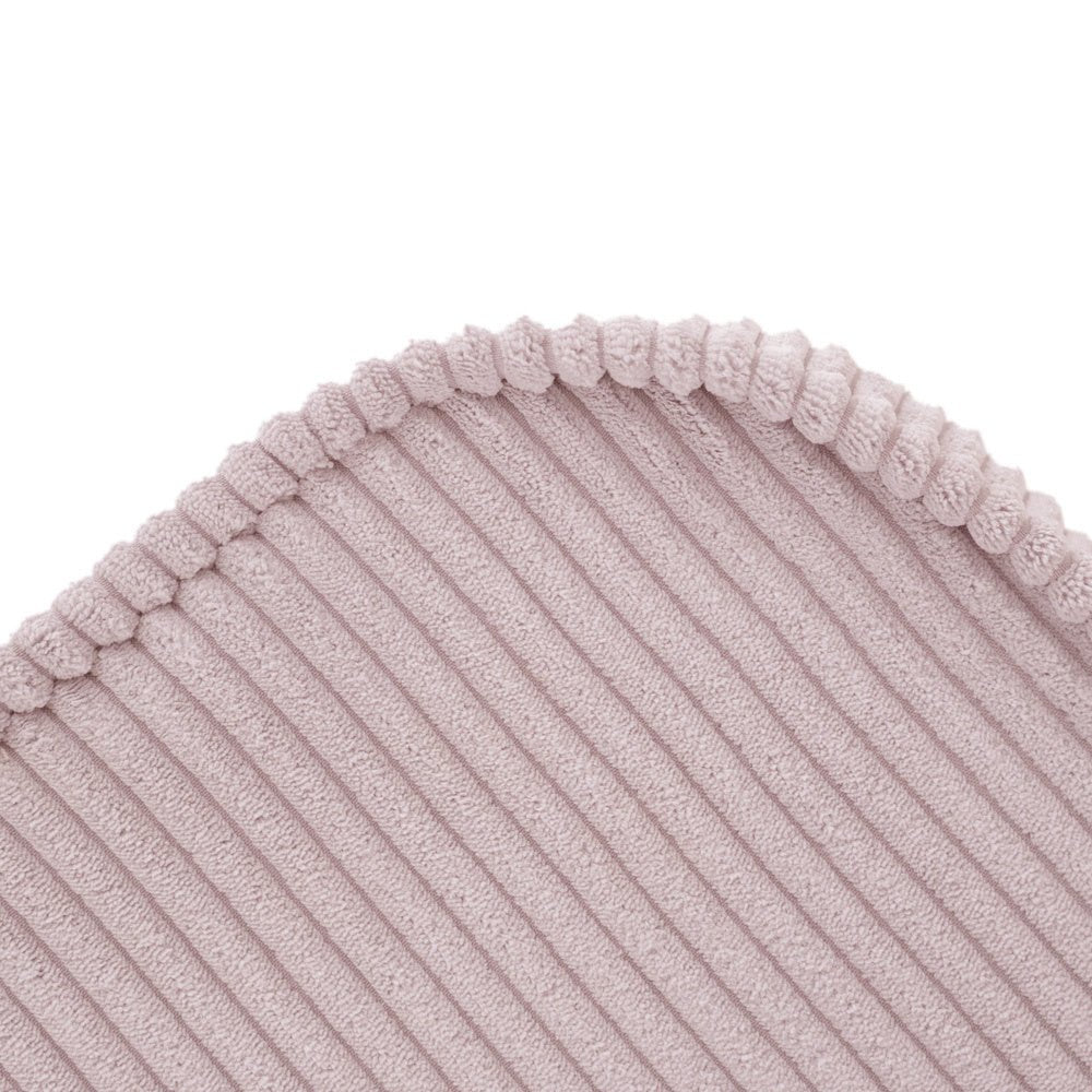 Chaise longue enfant, 150x60x25 cm, velours côtelé rose clair premium - Plush Nest - myplayground