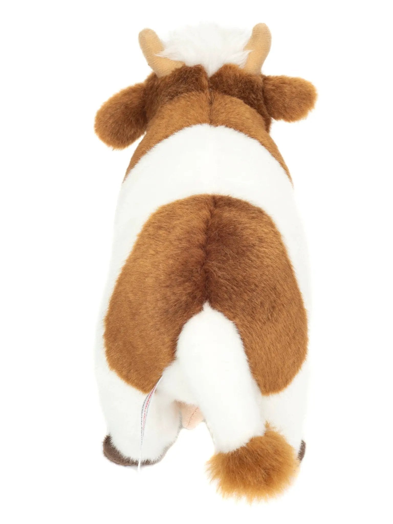 Vache brun-blanche debout 23 cm - peluche - peluche by Teddy Hermann