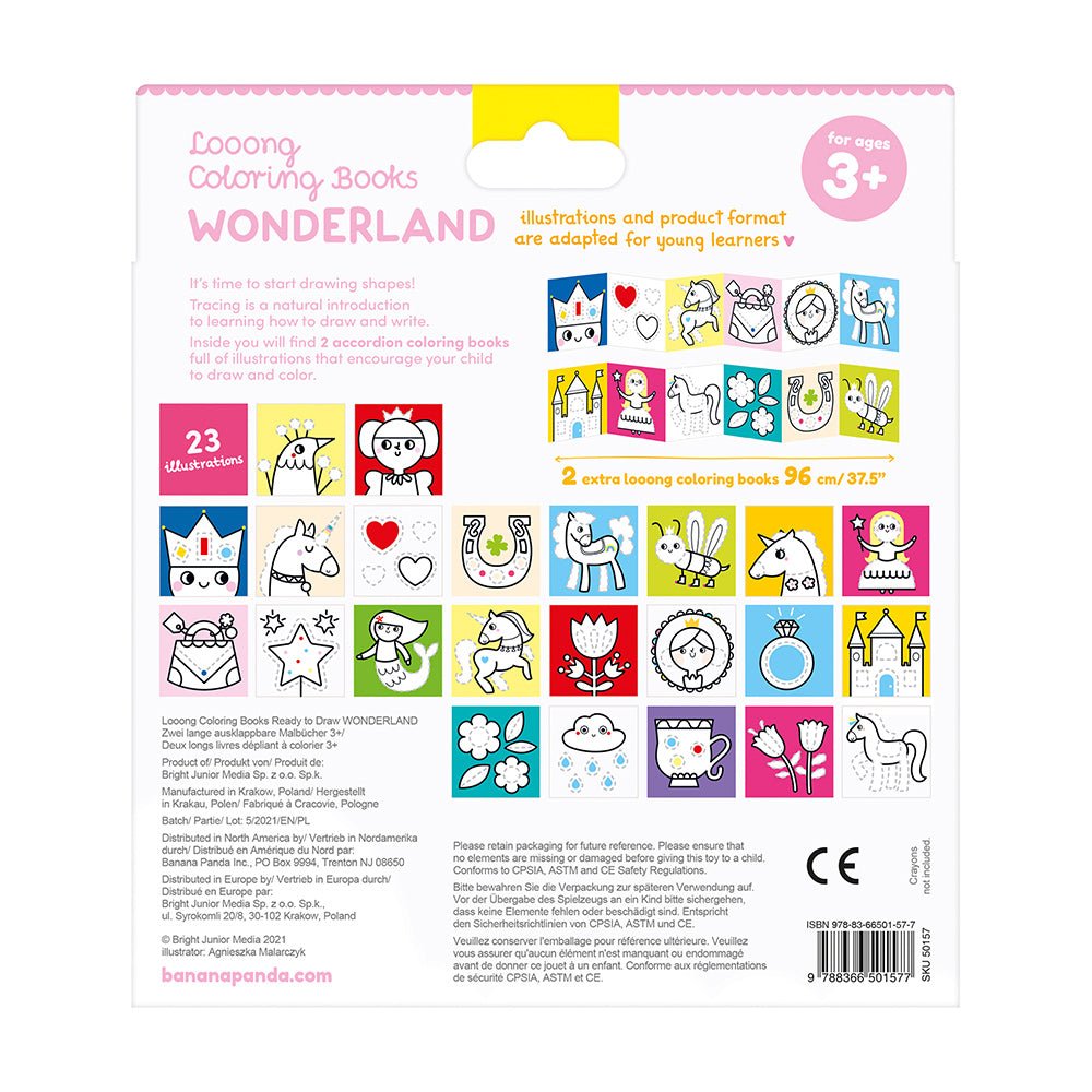 Livres de Coloriage Looong - Monde Merveilleux Prêt à Dessiner - Banana Panda - myplayground