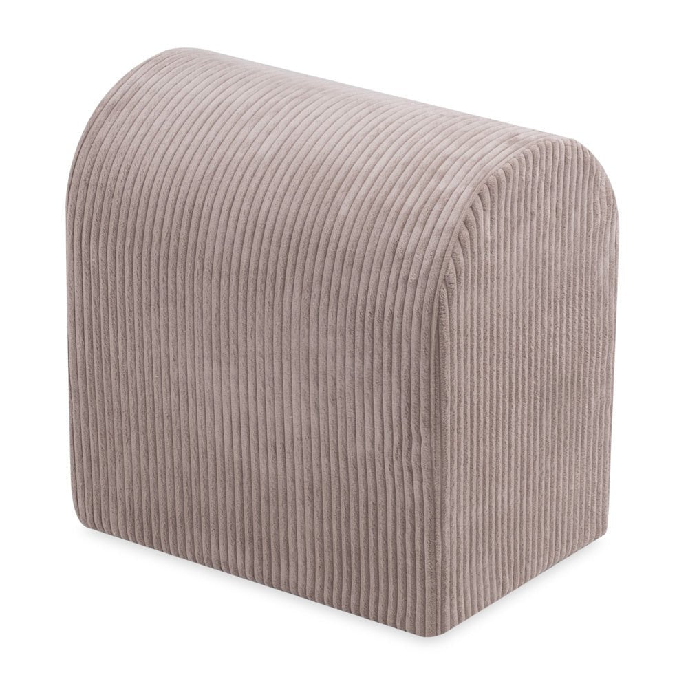 Château de terrain de jeu avec piscine +150 balles (perle, or) – Velours côtelé beige premium – Plush Nest - myplayground