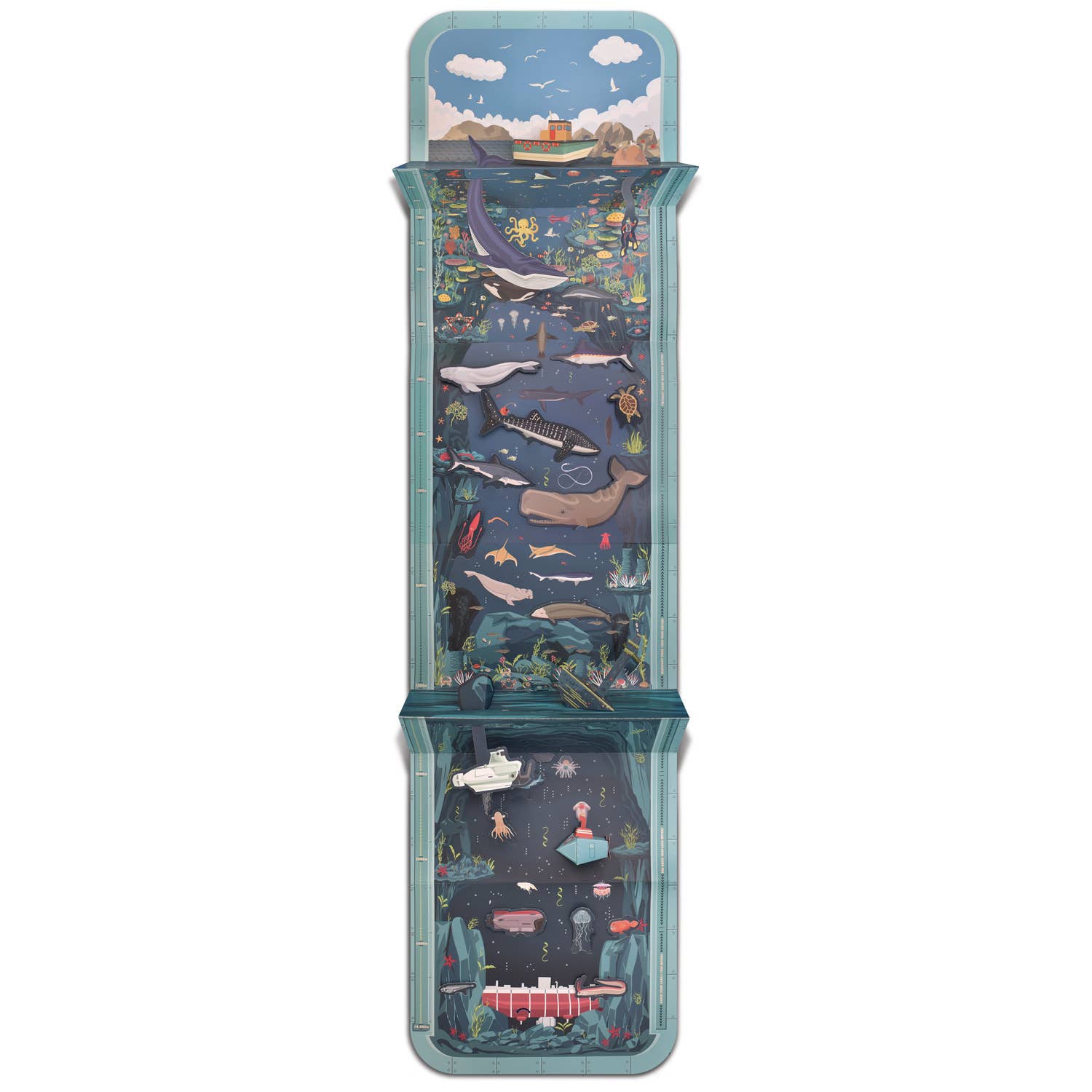 Créez votre propre paysage marin bleu profond - myplayground