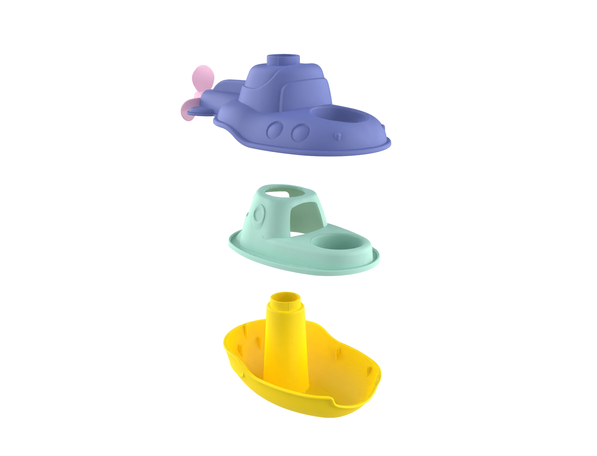 Mon premier sous - marin 2 - en - 1 - Jouet de Bain - Made in France - myplayground