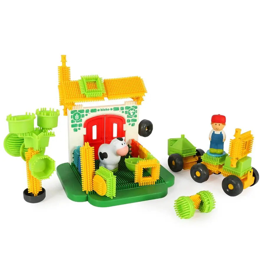 Coffret de 60 Bloko + 2 figurines 3D Ferme - Bloko by Bloko