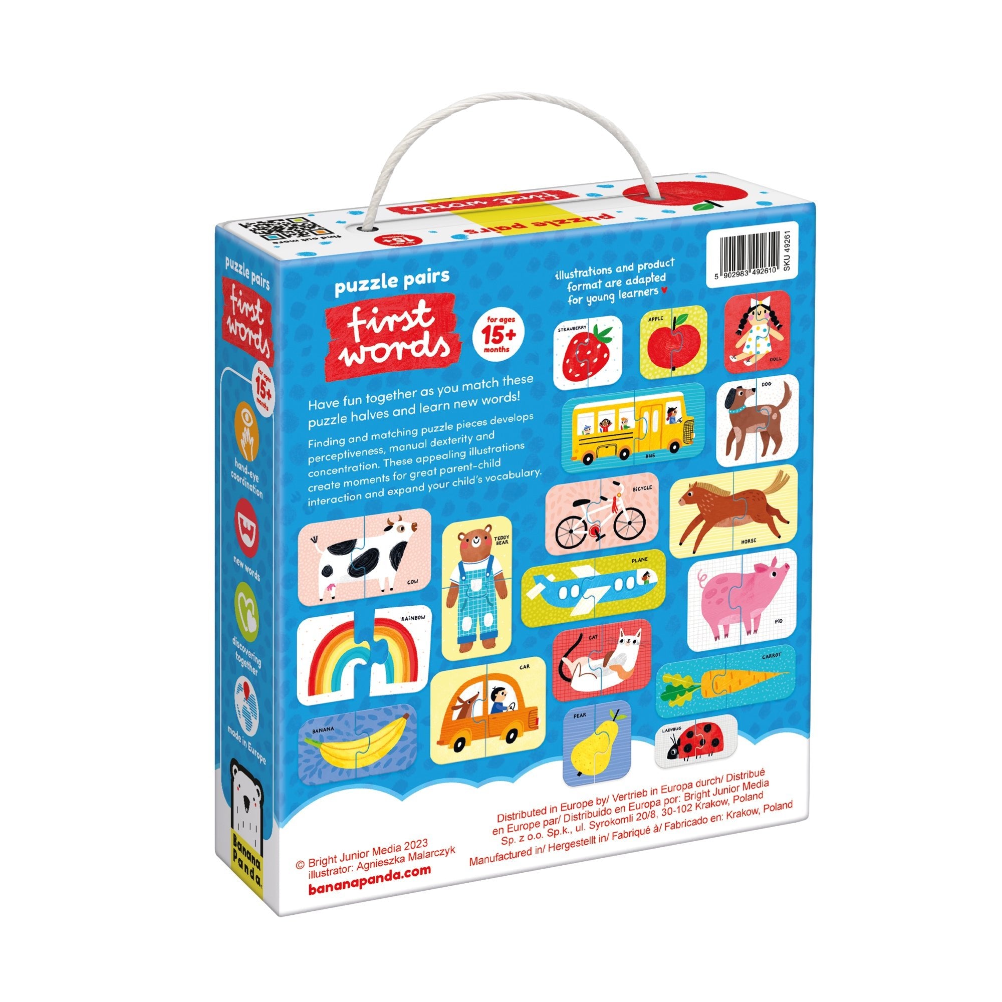 Puzzle Paires Premiers Mots - Banana Panda - myplayground